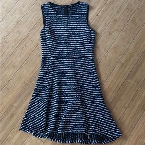 Theory Nikay Striped flare Dress